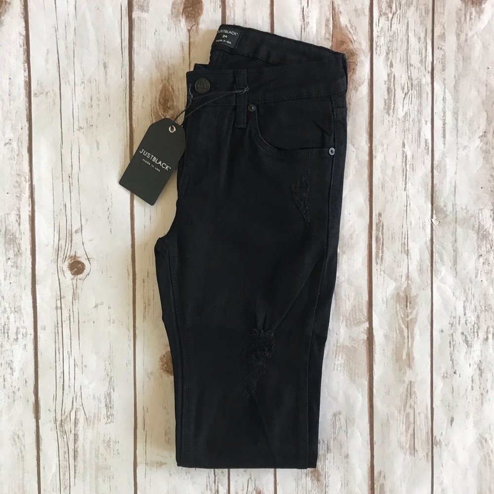 🧡last pair❗️ Just Black Skinny Distressed Jeans - Picture 13 of 13
